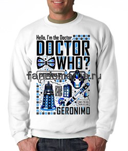 Свитшот "Привет! Я Доктор"  (Доктор Кто) DH135TL1 - фото 10090