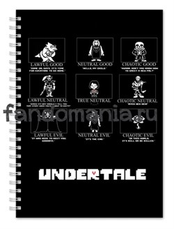 Блокнот "Undertale" KG083BL0 - фото 10384