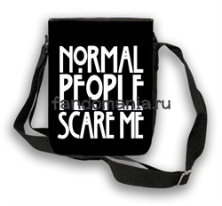 Сумка с клапаном "Normal people scare me" (Американская история ужасов) 5020 - фото 11150