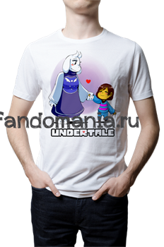 Футболка "Фриск и Тауриэль"  (Undertale) 5738 - фото 13090