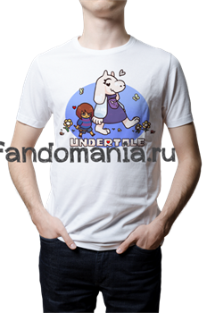 Футболка "Фриск и Тауриэль"  (Undertale) 5739 - фото 13092