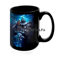Большая черная кружка "Король Лич" (Варкрафт) 7278 - фото 17036