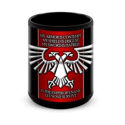 Большая черная кружка "Империя" (Warhammer 40000) 7303 - фото 17186