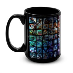 Большая черная кружка "Dota" (Дота) 7323 - фото 17309