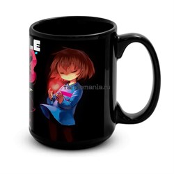 Большая черная кружка "Undertale" 7331 - фото 17350