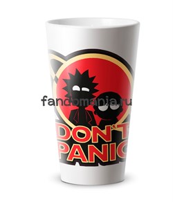 Кружка конусная "Don't panic" (Рик и Морти) 7397 - фото 17635