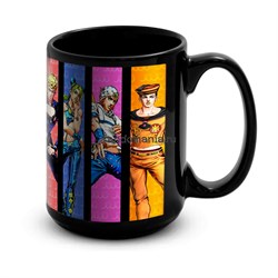 Большая черная кружка "JoJo" (Невероятные приключения ДжоДжо) 7499 - фото 18153