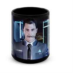 Большая черная кружка "Detroit: Become Human" (Детройт: Стать человеком) 7731 - фото 18791