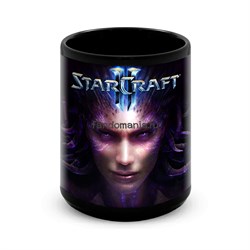 Большая черная кружка "Старкрафт" (Starcraft) 7935 - фото 19707