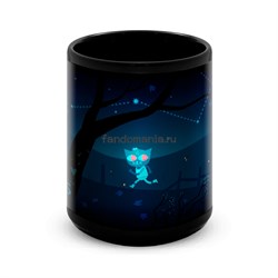 Большая черная кружка "Night in the Woods" 7947 - фото 19775