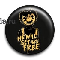 Значок "Бенди и чернильная машина" (Bendy and the Ink Machine) 7988 - фото 19900