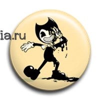 Значок "Бенди и чернильная машина" (Bendy and the Ink Machine) 7994 - фото 19912