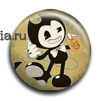 Значок "Бенди и чернильная машина" (Bendy and the Ink Machine) 7999 - фото 19922