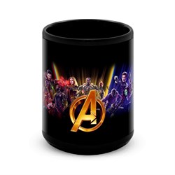 Большая черная кружка "The Avengers. Война Бесконечности" (Marvel) 8299 - фото 21247
