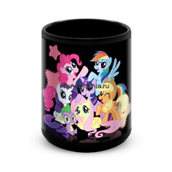 Большая черная кружка "My Little Pony" 8318 - фото 21362
