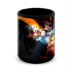 Большая черная кружка "Трейсер" (Overwatch) 8323 - фото 21394