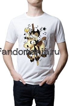 Футболка "Бенди и чернильная машина" (Bendy and the Ink Machine) 8657 - фото 22636