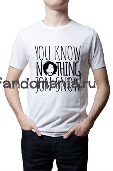 Футболка "You know nothing Jon Snow" (Игра Престолов) 8692 - фото 22706