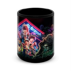 Большая черная кружка "Очень странные дела" (Stranger Things) 10475 - фото 23903