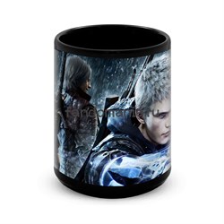Большая черная кружка "Devil May Cry" 10876 - фото 25030
