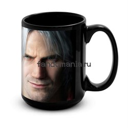 Большая черная кружка "Devil May Cry" 10894 - фото 25114