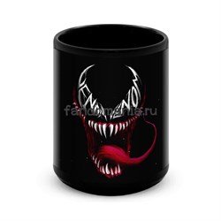 Большая черная кружка "Веном" (Venom) 10896 - фото 25123