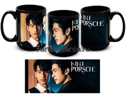Большая черная кружка "Кинн Порш" Kinn Porsche 14812 - фото 37591