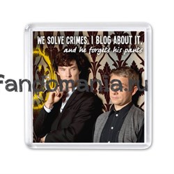 Магнит "We solve crimes..." (Шерлок) SH118MA0 - фото 4244