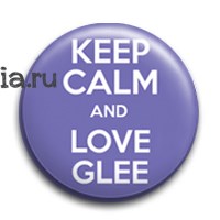 Значок "Keep calm and love glee" GL002BA0 - фото 5276