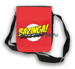 Сумка с клапаном "Bazinga" (Теория большого взрыва) ВТ014BG1 - фото 5958