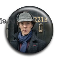 Значок "The Clever Detective in the Funny Hat" (Шерлок) SH194BA0 - фото 6099