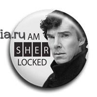 Значок "Time to be SHERlocked" (Шерлок) SH203BA0 - фото 6108