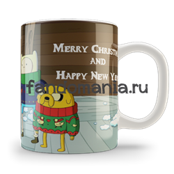 Кружка "Adventure Time. Merry Christmas" (Время приключений) NG004CA0 - фото 6135