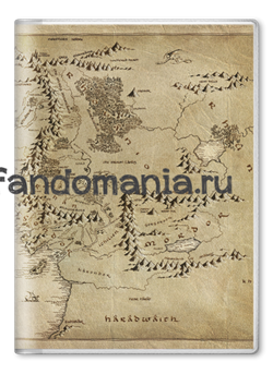 Обложка на паспорт "Карта Средиземья" (Хоббит, Властелин колец) HB039PS0 - фото 6341