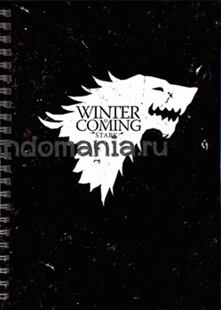 Блокнот "Герб Старков. Черный" (Игра престолов) PO140BL0 - фото 6692