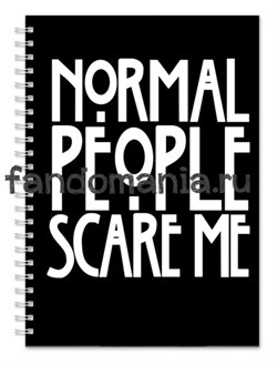 Блокнот "Normal people scare me" (Американская история ужасов) AC016BL0 - фото 7797
