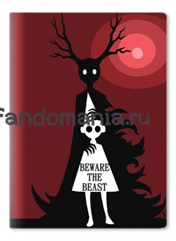 Обложка на паспорт виниловая "Beware the beast" (По ту сторону изгороди) RZ030PS1 - фото 8463