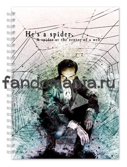 Блокнот "He`s is Spider" (Шерлок) SH251BL0 - фото 8724