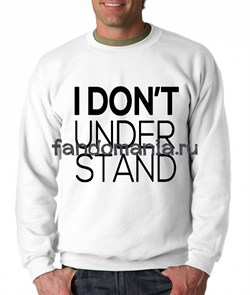 Свитшот "I don`t understand" (Шерлок) SH014TL1 - фото 9010