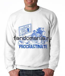 Свитшот "Procrasinate" (Доктор Кто) DH021TL1 - фото 9048