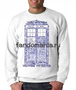 Свитшот "Тардис. The Police Box"  (Доктор Кто) DH138TL0