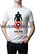Футболка "Civil War"  (Капитан Америка) KA008TS0