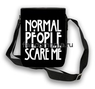 Сумка с клапаном "Normal people scare me" (Американская история ужасов) 5020
