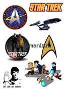 Набор стикеров "Star Trek" (Стар Трек) 5943
