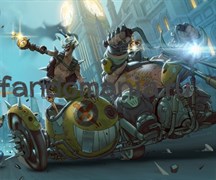 Коврик для мыши "Jankrat и Roadhog" (Overwatch) 6304
