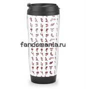 Термостакан "Сумеречные охотники. Руны" (Shadowhunters) 6754