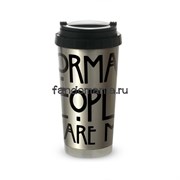 Термокружка стальная "Normal people scare me" (Американская история ужасов) 6802