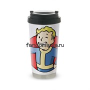 Термокружка стальная "Vault Boy 2" (Fallout) 6817