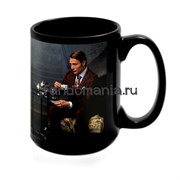 Большая черная кружка "Ганнибал и Уилл" (Ганнибал) 7287