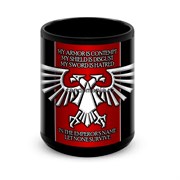Большая черная кружка "Империя" (Warhammer 40000) 7303